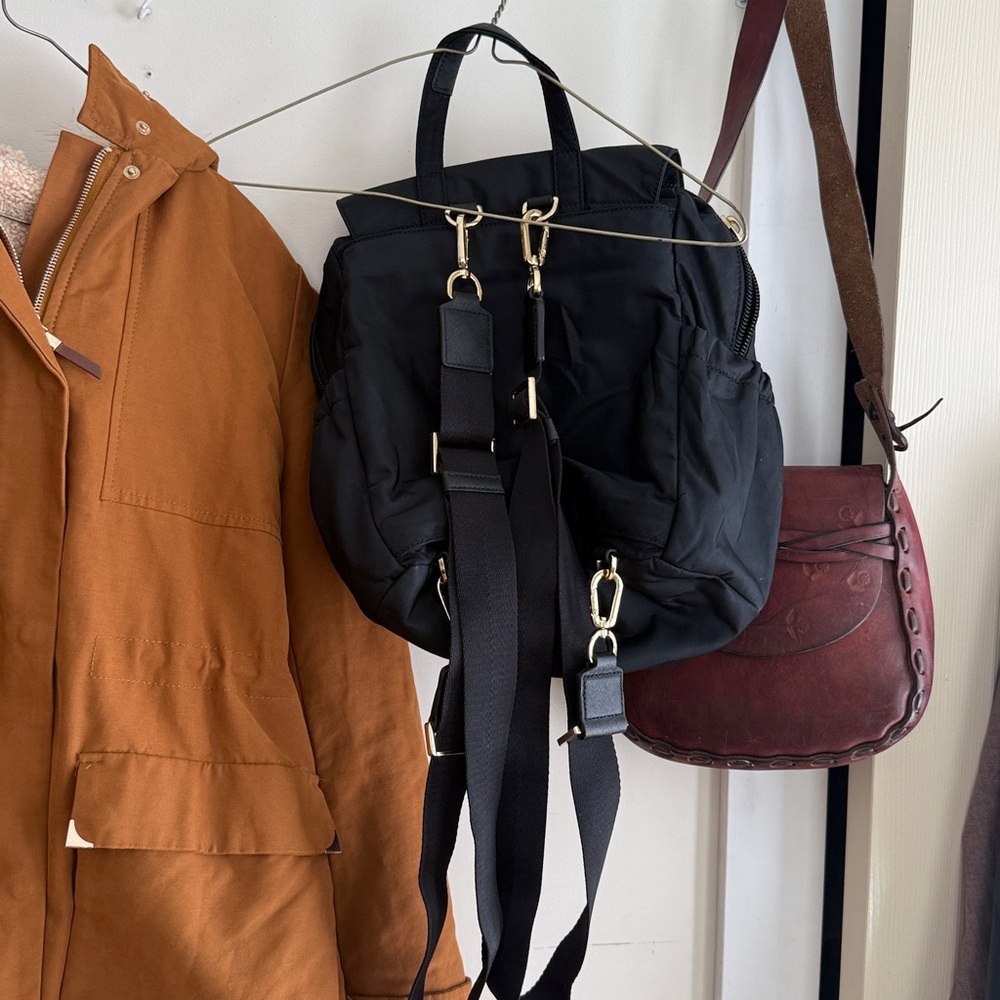 Black Backpack Heavy Material As Is